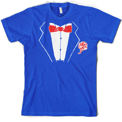 Tuxedo with Rose T Shirt