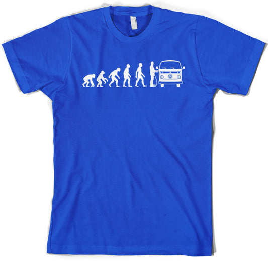 Evolution of Man Bay Camper T Shirt