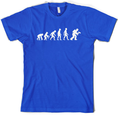 Evolution of Man Firefighter T Shirt