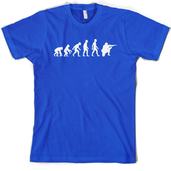 Evolution of Man Soldier T shirt