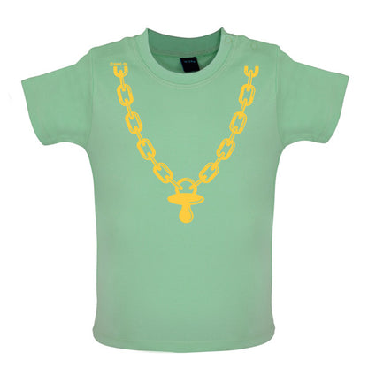 Gold chain and dummy Baby T Shirt