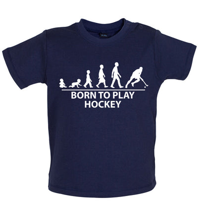 Born to play Hockey Baby T Shirt