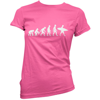 Evolution of Man Surfing T Shirt