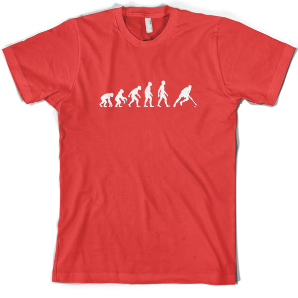 Evolution of Man Field Hockey T Shirt