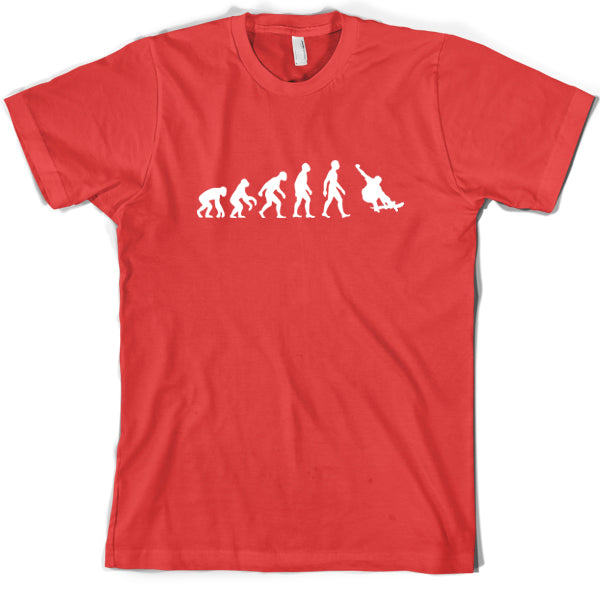 Evolution of Man Skateboarding T Shirt