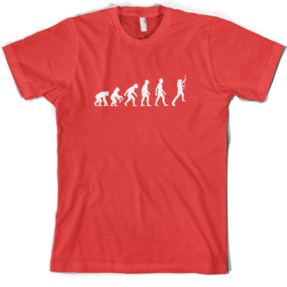 Evolution of Man Guitar T Shirt