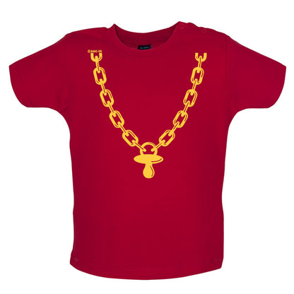 Gold chain and dummy Baby T Shirt