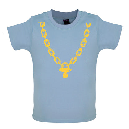 Gold chain and dummy Baby T Shirt