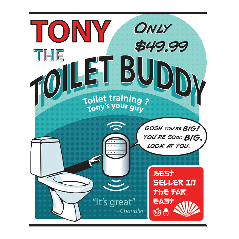 Tony the Toilet Buddy T Shirt