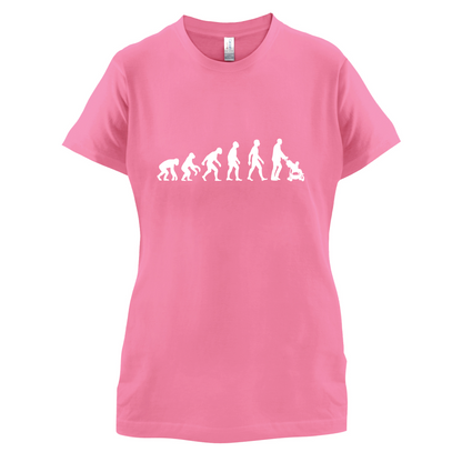 Evolution Of Man Push Chair T Shirt