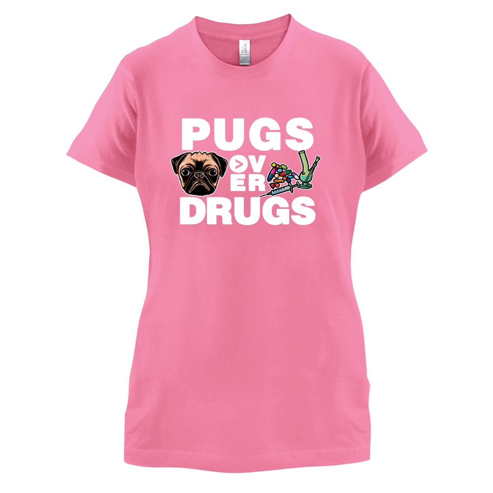 Pugs Over Drugs T Shirt