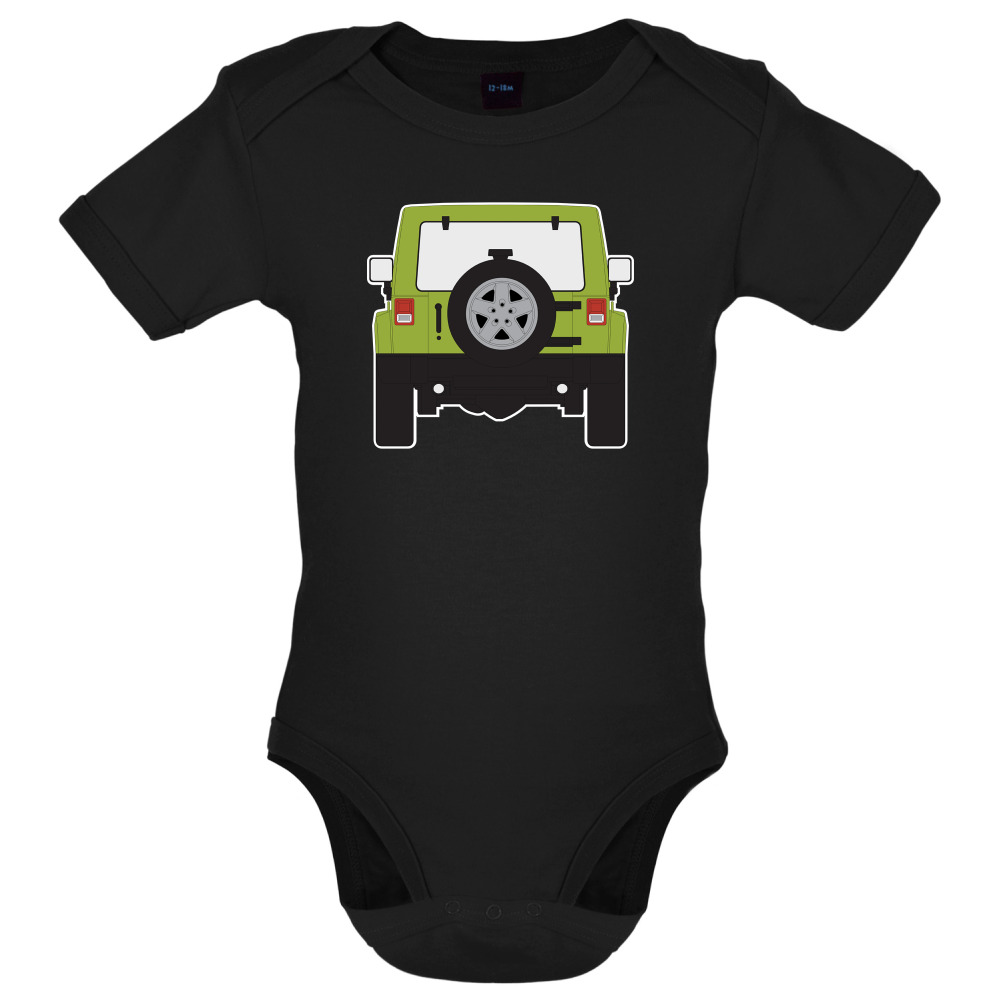 JW Rear Hyper Green Baby T Shirt