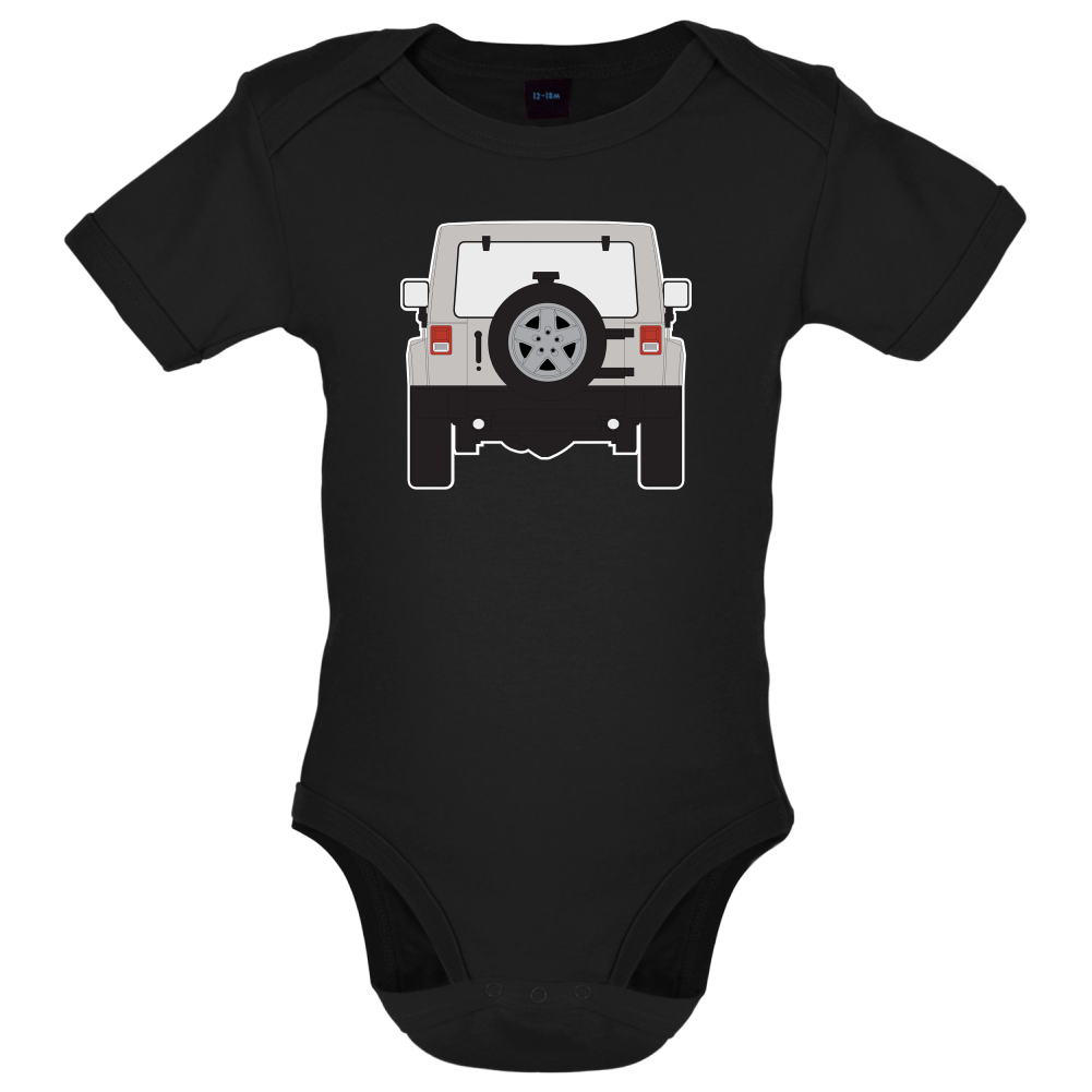 JW Rear Hyper Grey Stone Baby T Shirt