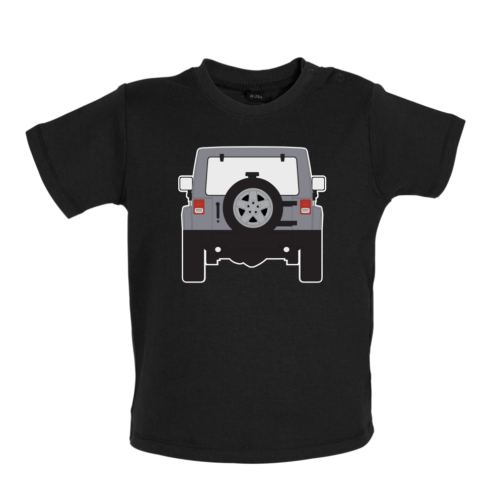 JW Rear Hyper Silver Baby T Shirt