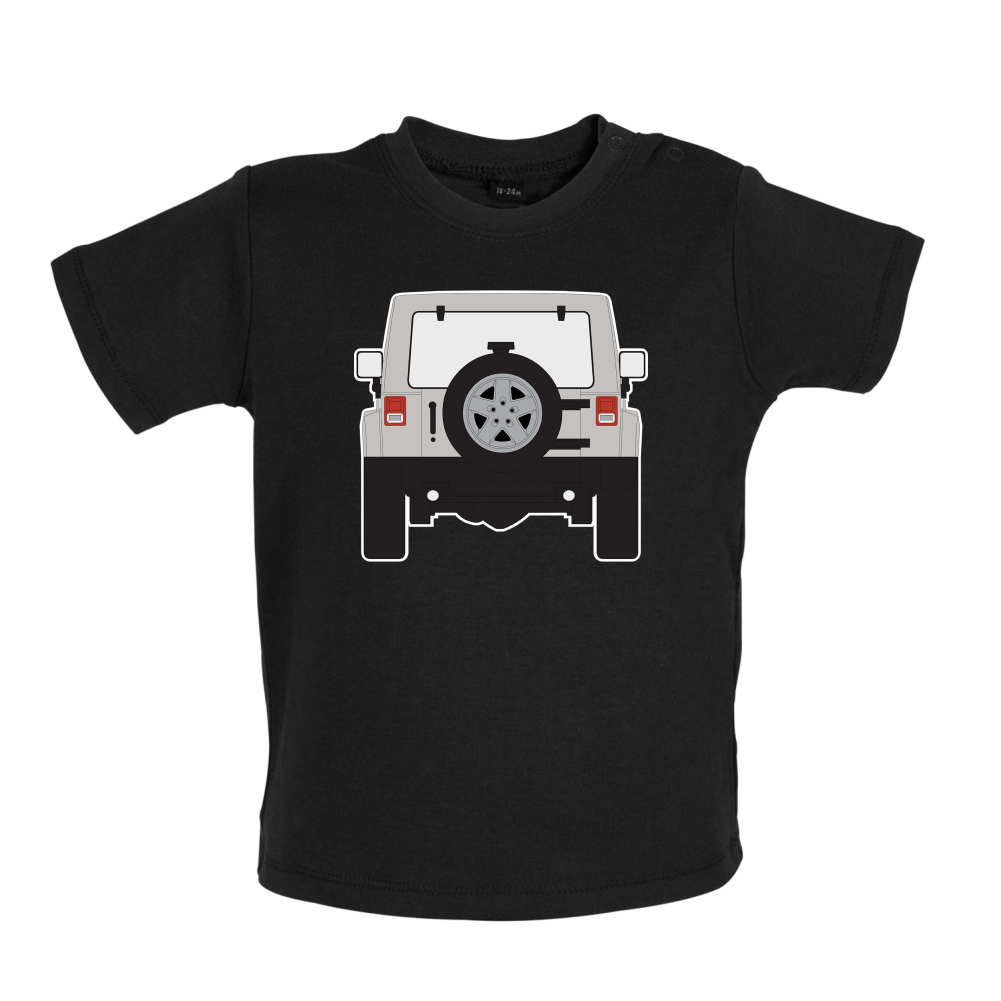 JW Rear Hyper Grey Stone Baby T Shirt