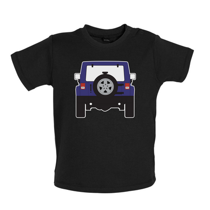 JW Rear Hyper Purple Baby T Shirt