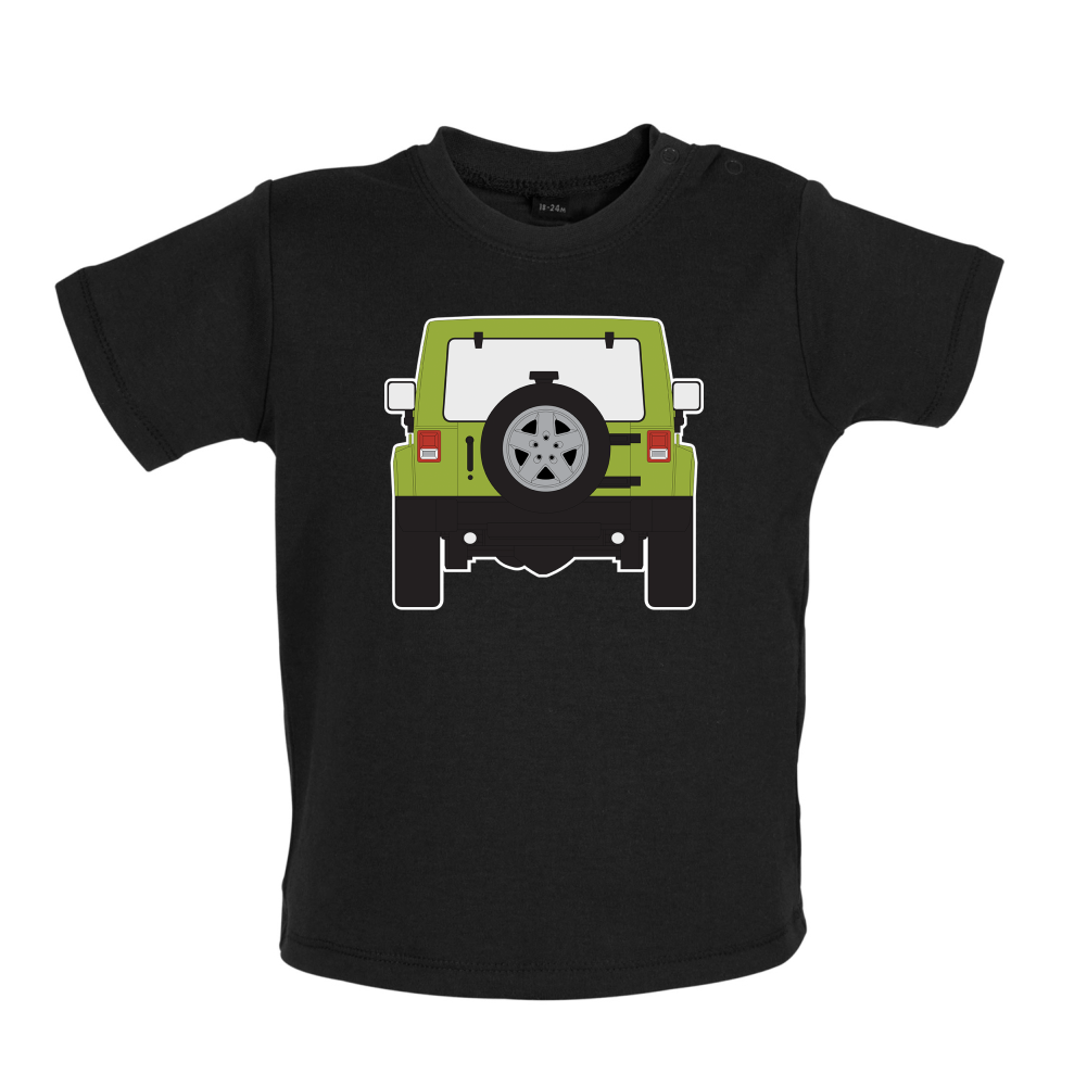 JW Rear Hyper Green Baby T Shirt