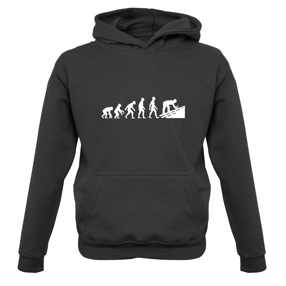 Evolution Of Man Roofer Kids T Shirt