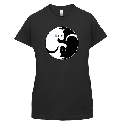 Yin Yang Cat T Shirt