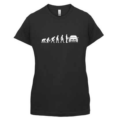 Evolution of Man Clio Driver T Shirt