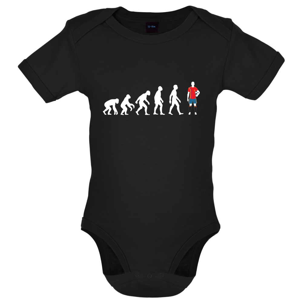 Evolution of Man - Spain Baby T Shirt