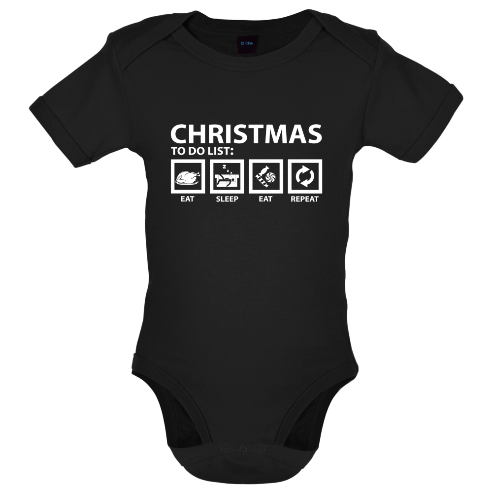 Christmas To Do List Baby T Shirt