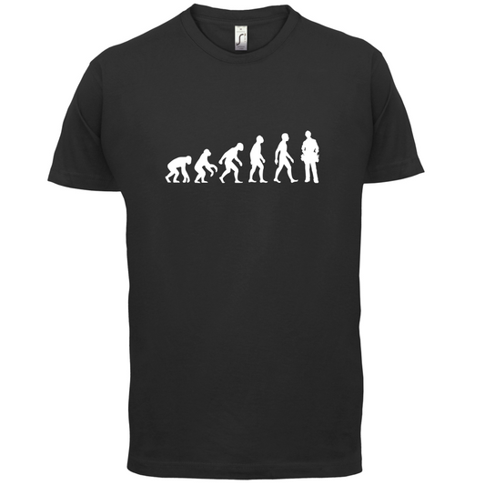 Evolution Of Man Electrician T Shirt