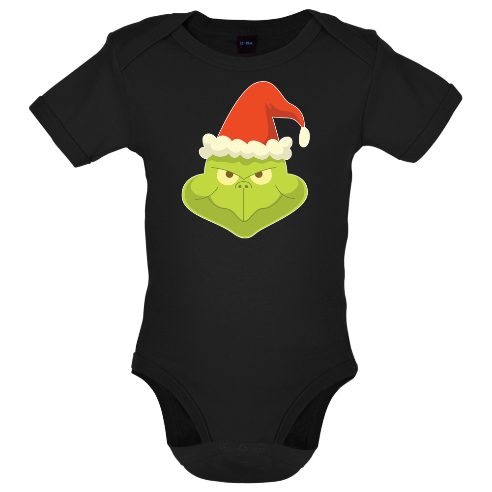 Grinch Face Baby T Shirt