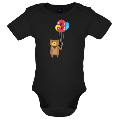 3rd Birthday Bear Baby T Shirt