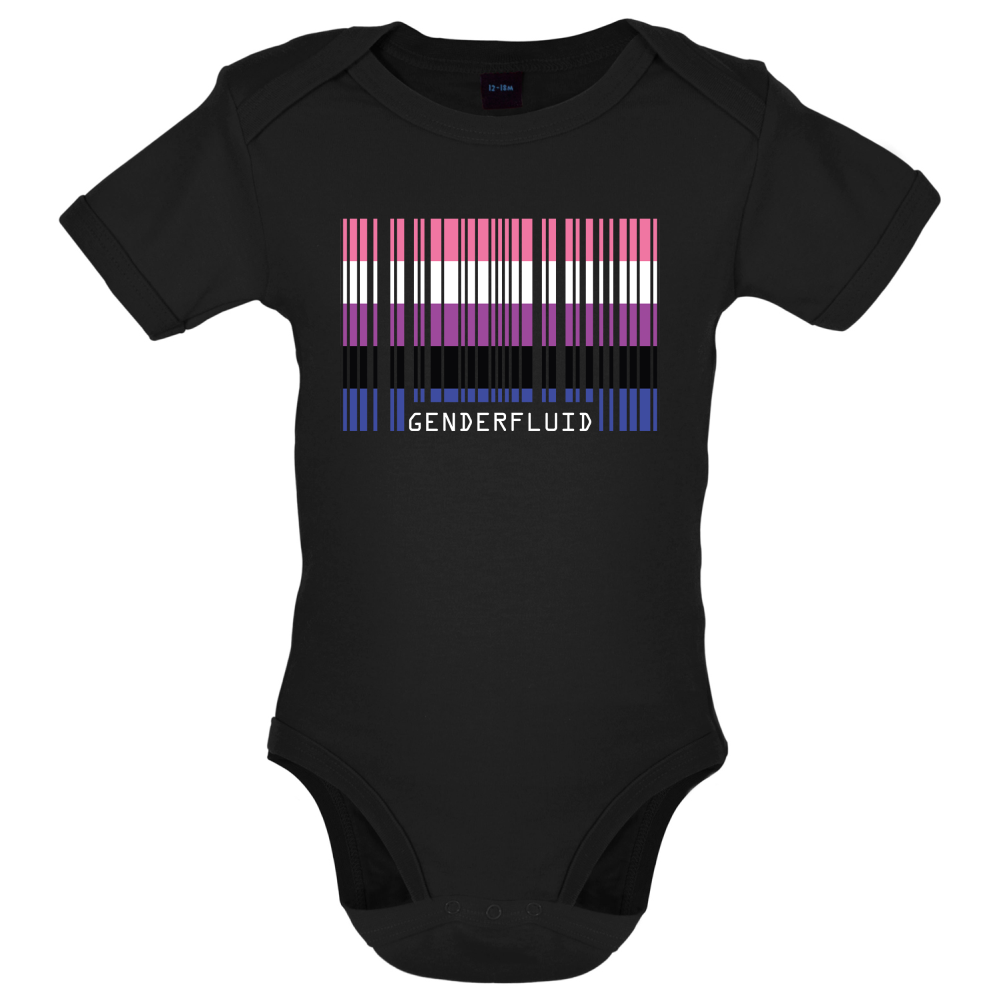 LGBT Barcode Flags - Gender Fluid Baby T Shirt