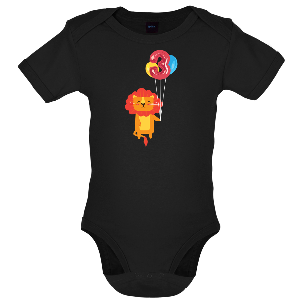 3rd Birthday Lion Baby T Shirt