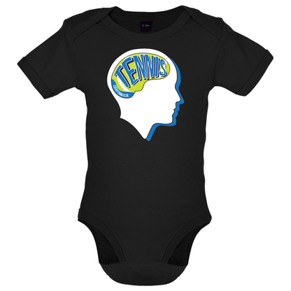 Tennis Is What I Think Baby T Shirt