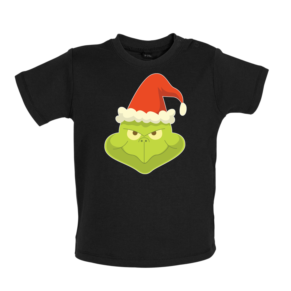 Grinch Face Baby T Shirt