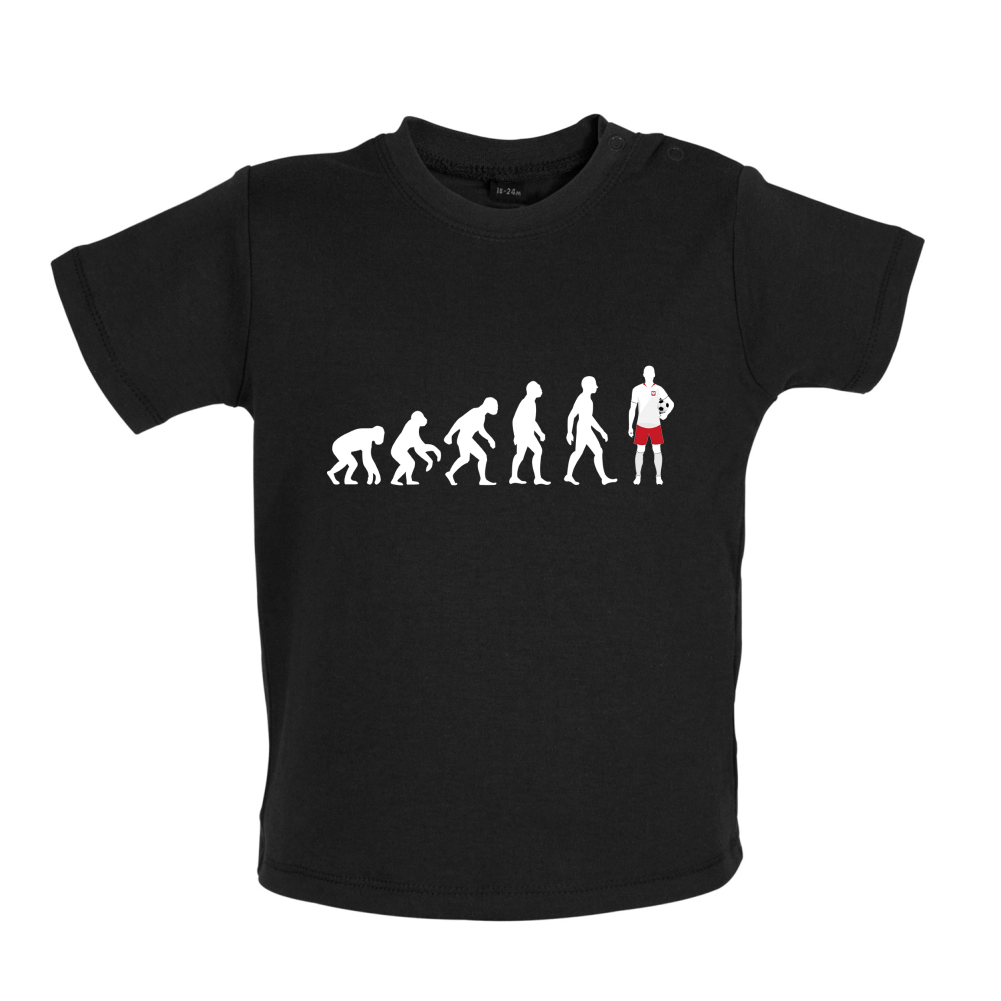 Evolution of Man - Poland Baby T Shirt