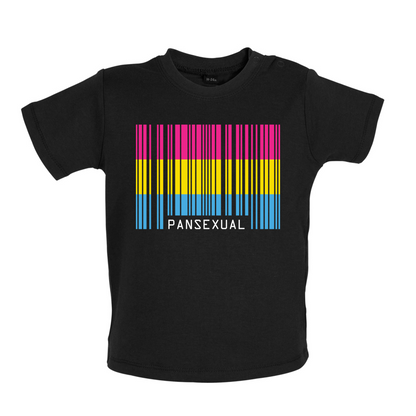 LGBT Barcode Flags - Pan Sexual Baby T Shirt