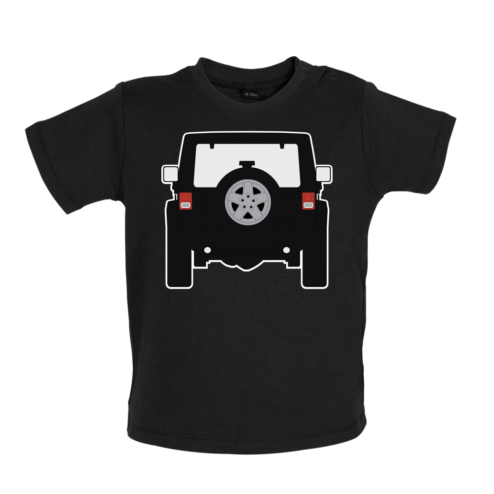 JW Black Rear Baby T Shirt