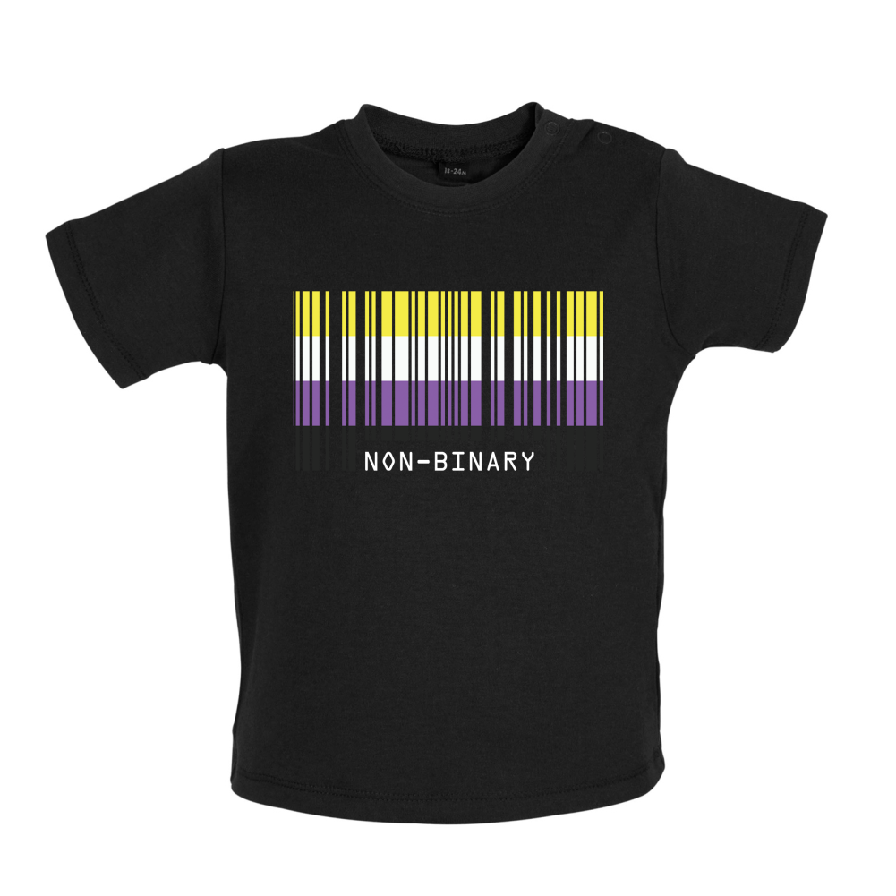 LGBT Barcode Flags - Nonbinary Baby T Shirt