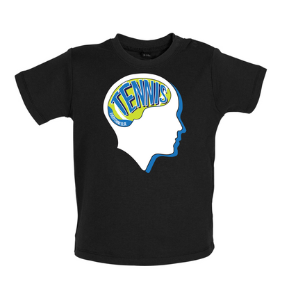 Tennis Is What I Think Baby T Shirt