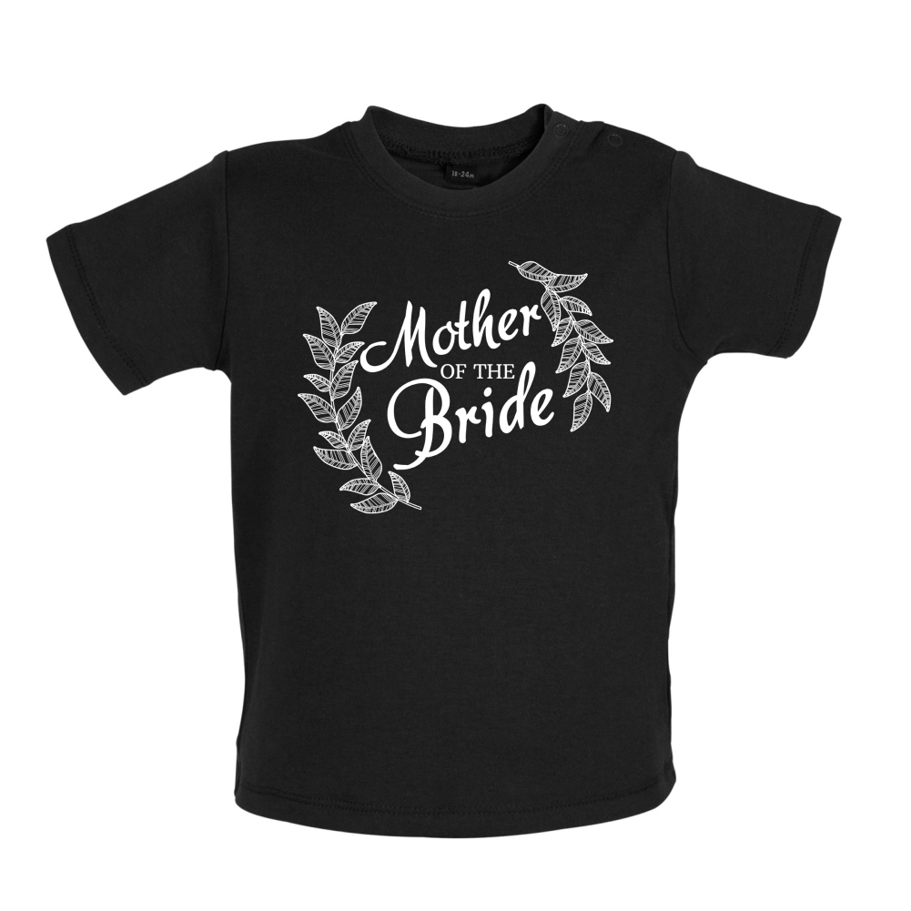 Mother Of The Bride Floral Baby T Shirt