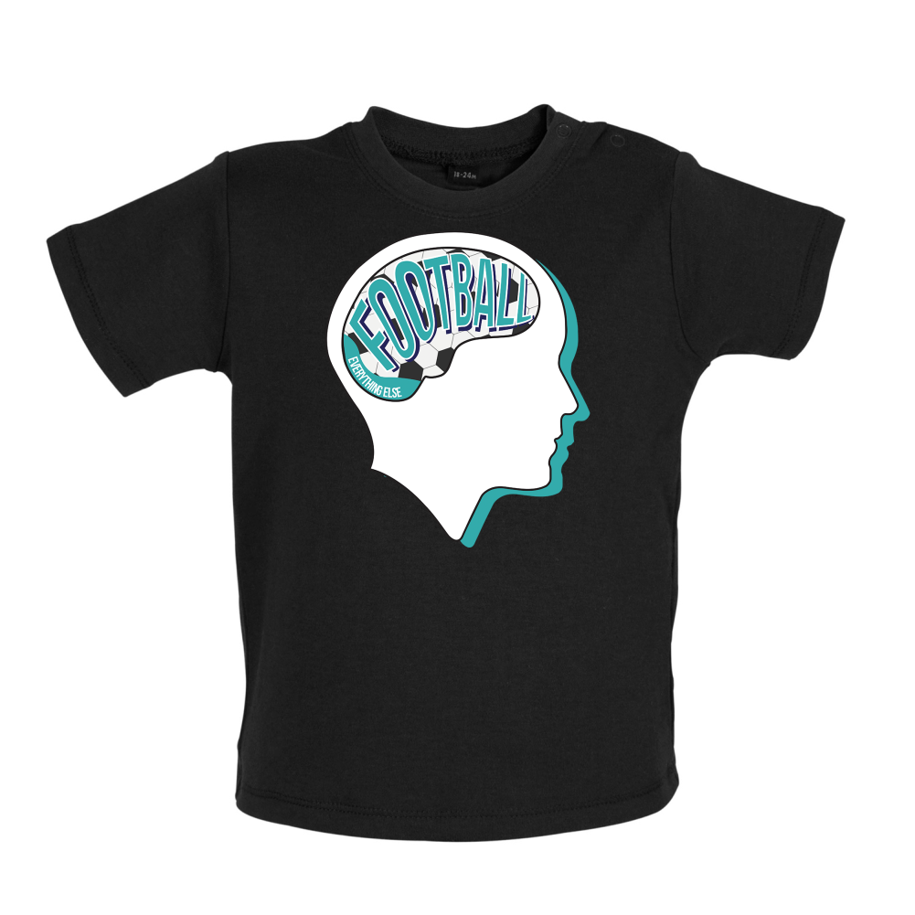 Football Is What I Think Baby T Shirt