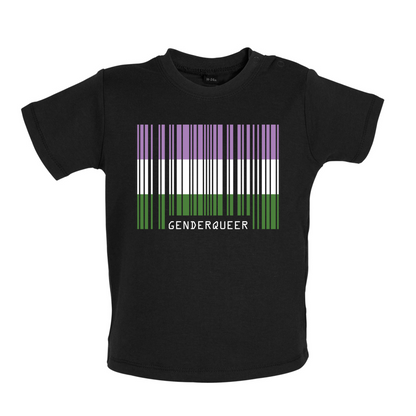 LGBT Barcode Flags - Gender Queer Baby T Shirt