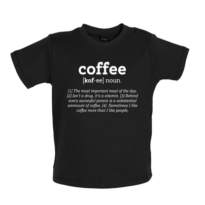 Definition Coffee Baby T Shirt