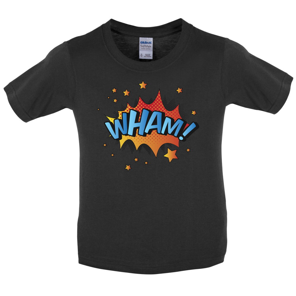 Wham! Word Art Kids T Shirt