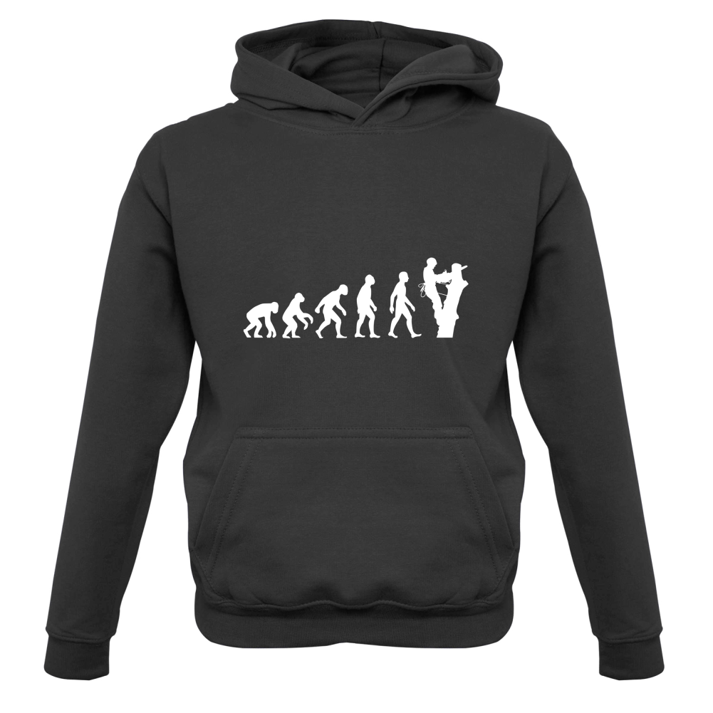 Evolution Of Man Tree Surgeon Kids T Shirt