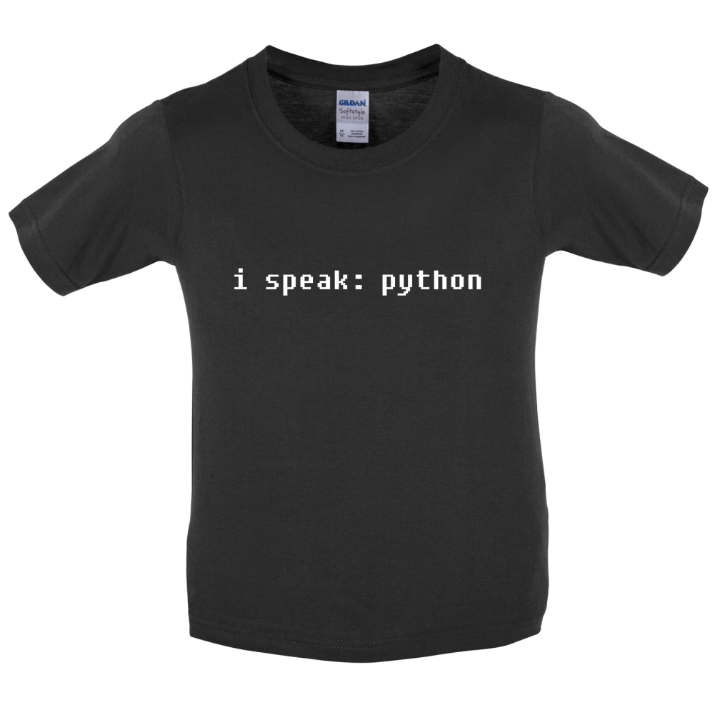 I Speak Python Kids T Shirt