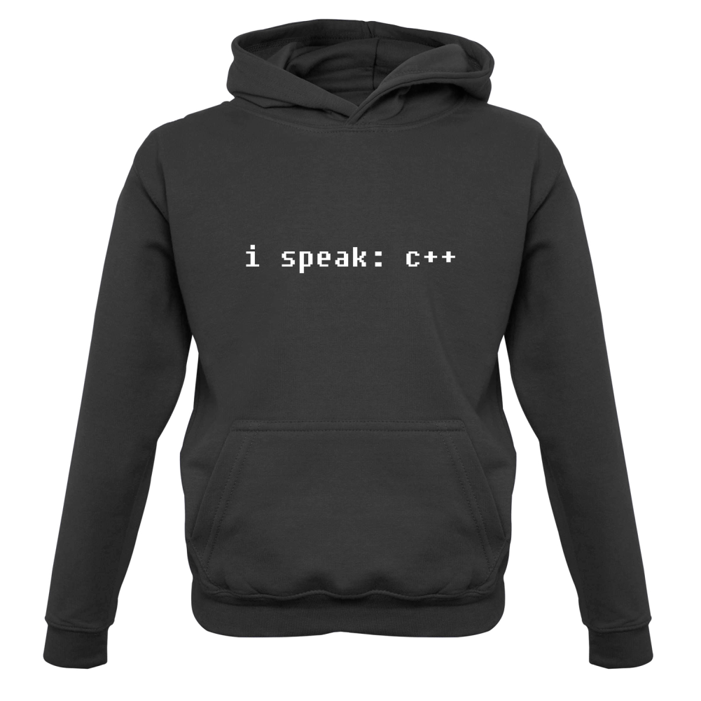 I Speak C Plus Plus Kids T Shirt