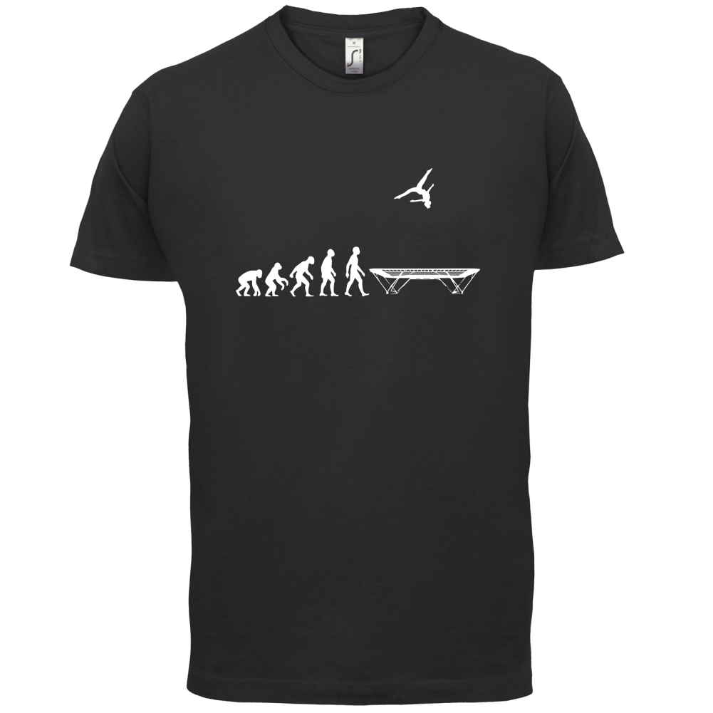 Evolution Of Man Trampolining T Shirt