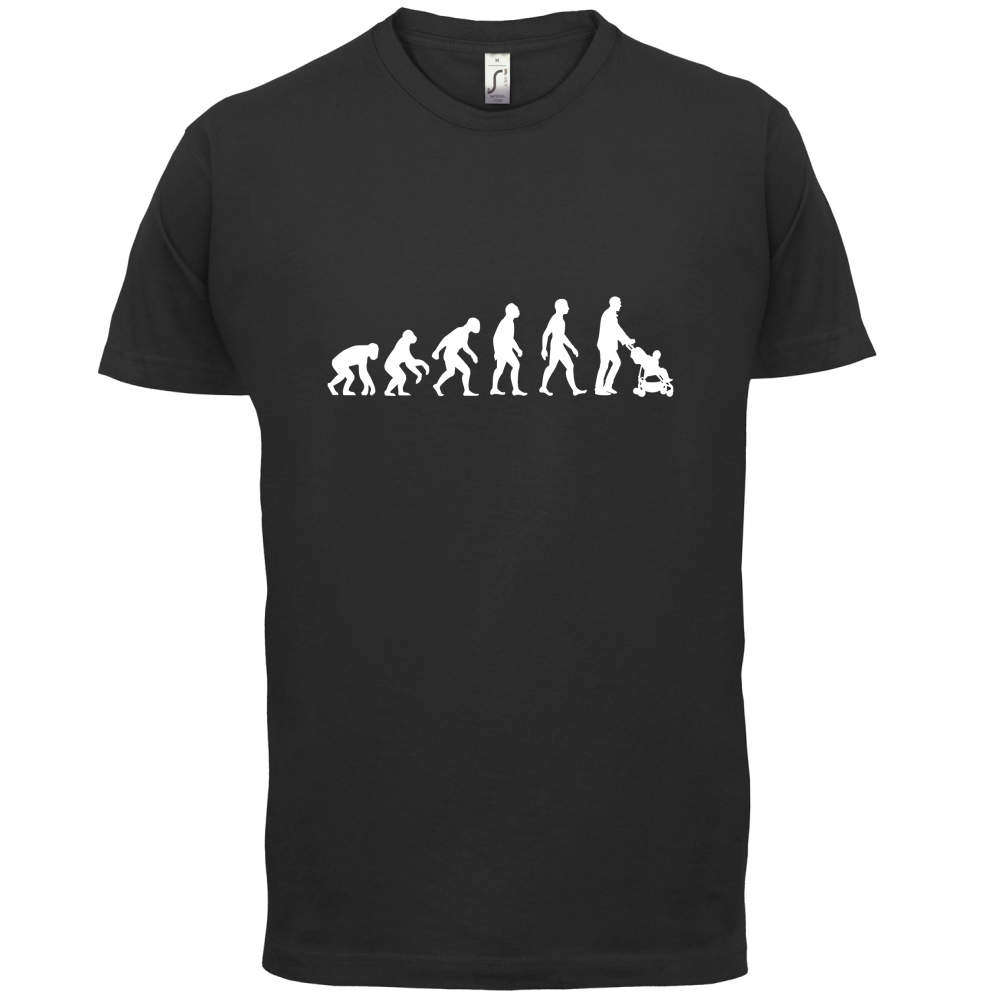 Evolution Of Man Push Chair T Shirt