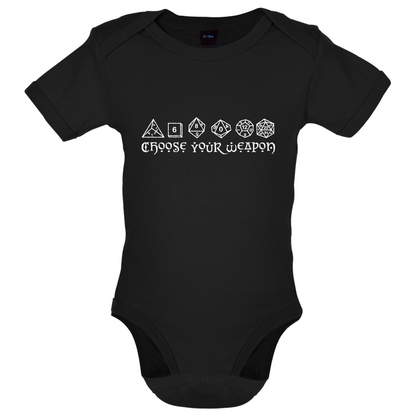 Choose your Weapon (D&D Dice) Baby T Shirt