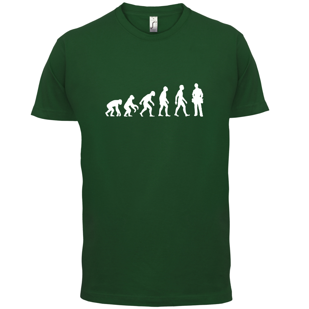 Evolution Of Man Electrician T Shirt